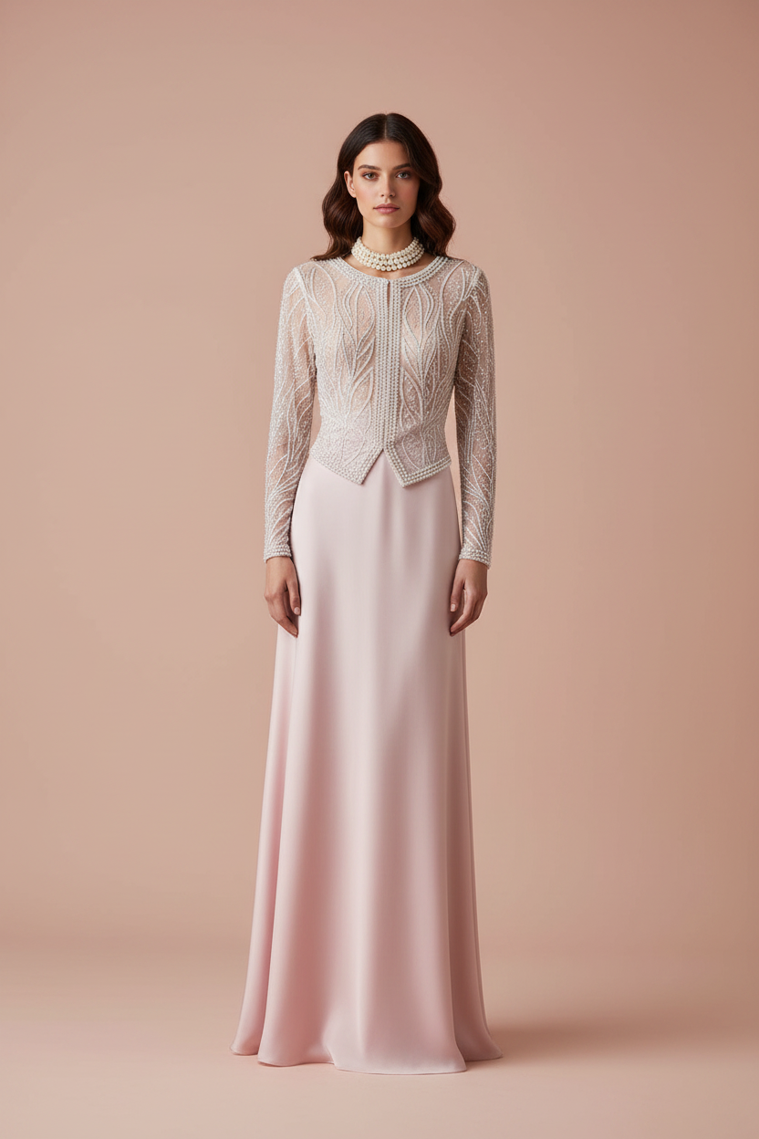 Pearl Embellished Sequin Top