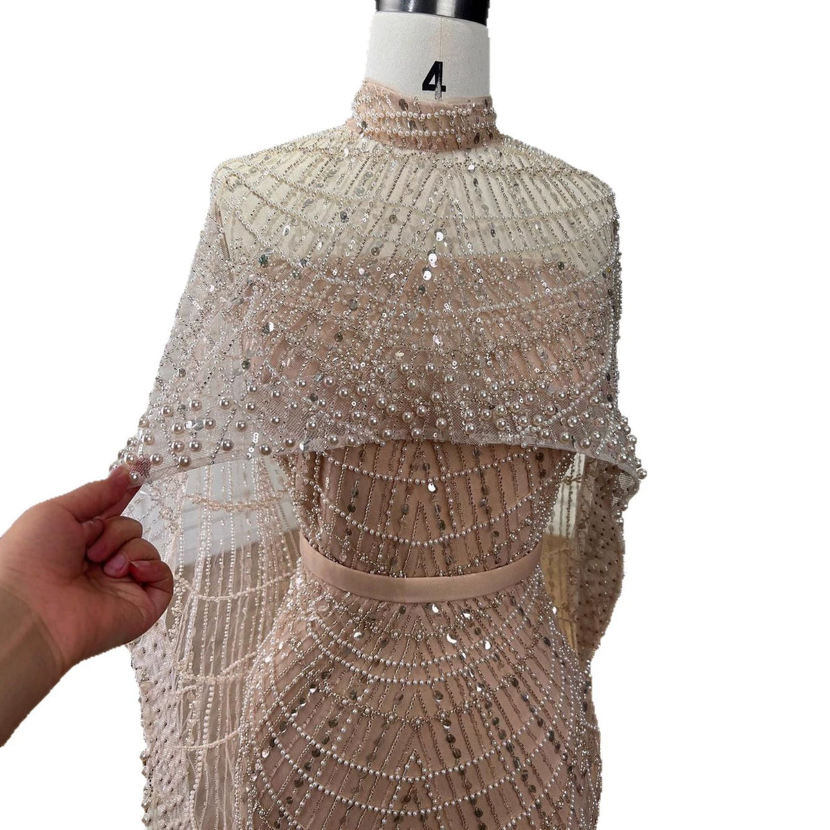 Cross-Border Supply of Heavy-Duty Beaded Trailing Evening Dresses 2026 New Models Foreign Trade Supply Runway Evening Dresses Factory