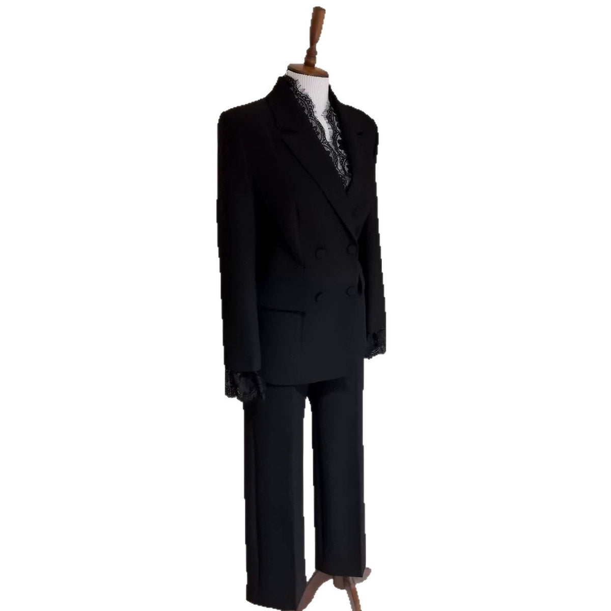 2026 Autumn New European and American Women's Fashion: Stylish Office Long-Sleeve Blazer and Mature Straight-Leg Pants Two-Piece Set