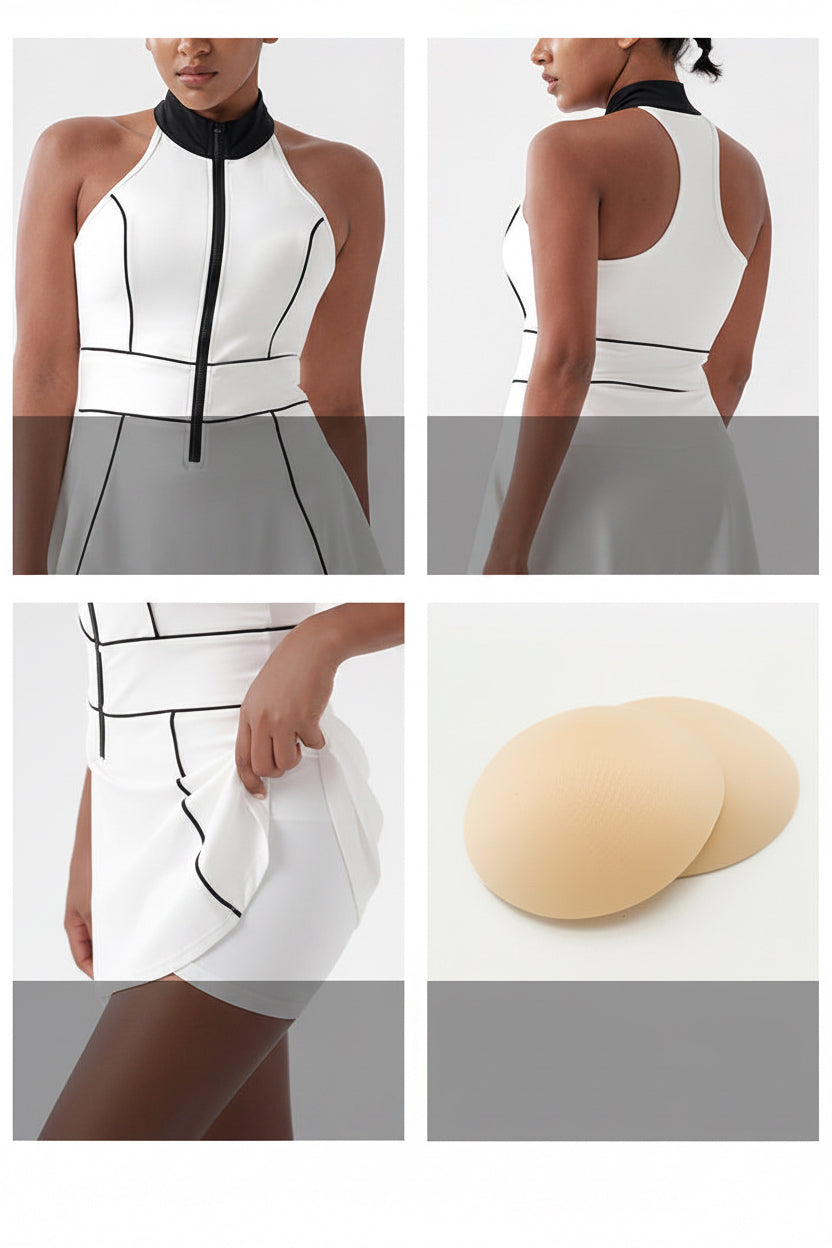 New Summer Pickleball Sports Fitness Short Skirt Pants for Women, Tight-Fitting Anti-Exposure Casual Short Skirt, Tennis Skirt, Yoga Wear