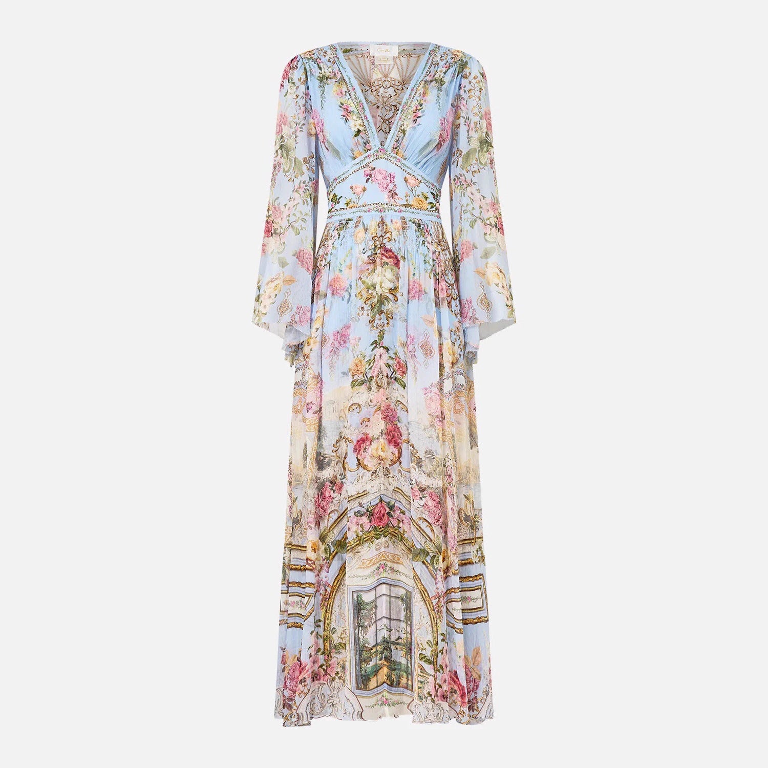 New Australian Camilla Dress Camilla Blue Printed Fairy Holiday Style Silk Long Skirt for Women