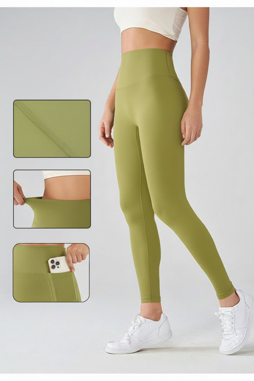Nuls Yoga Pants with No Awkward Lines, Sports Fitness Pants, Tight-Fitting Butt-Lifting Outerwear, High-Waisted Naked-Feel Yoga Pants for Women