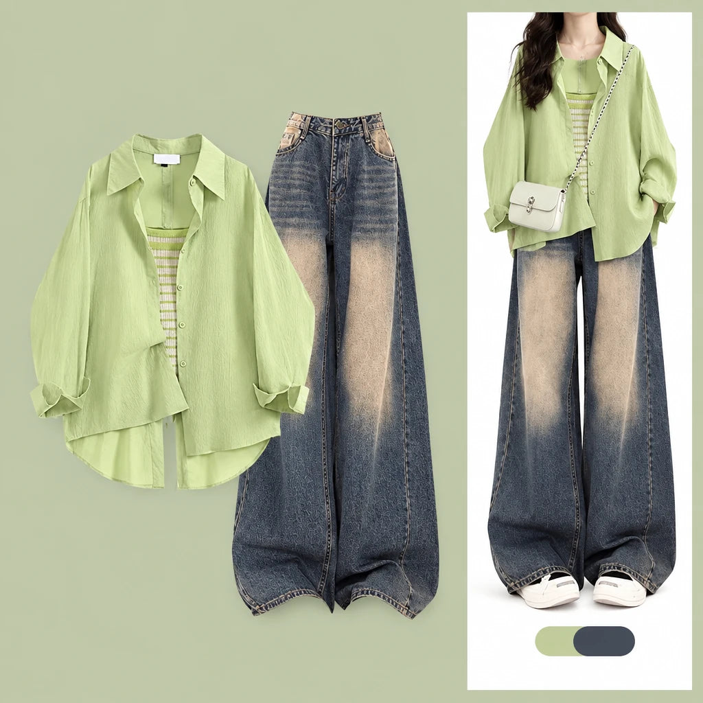 Autumn Korean Suit Two-Piece Set