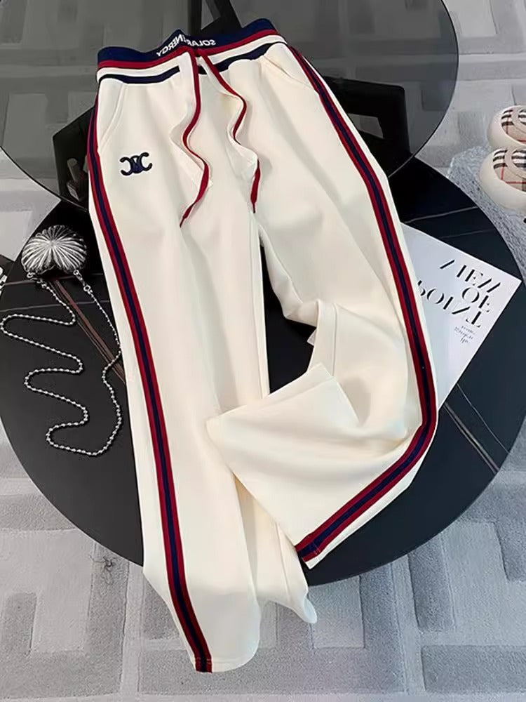 High-end Casual Sports suit Women's Spring 2024 New Fashionable European Goods Hooded Sweatshirt Straight Pants Two-piece Set