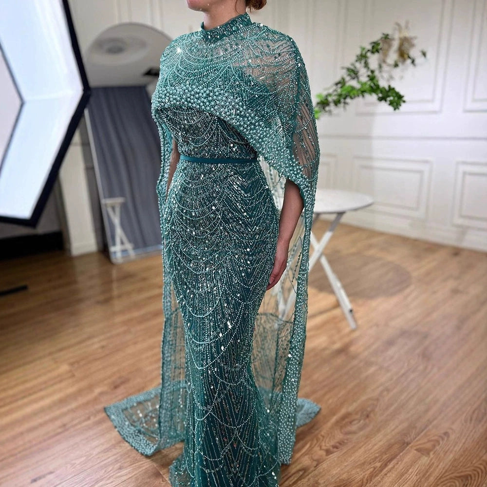 Cross-Border Supply of Heavy-Duty Beaded Trailing Evening Dresses 2026 New Models Foreign Trade Supply Runway Evening Dresses Factory