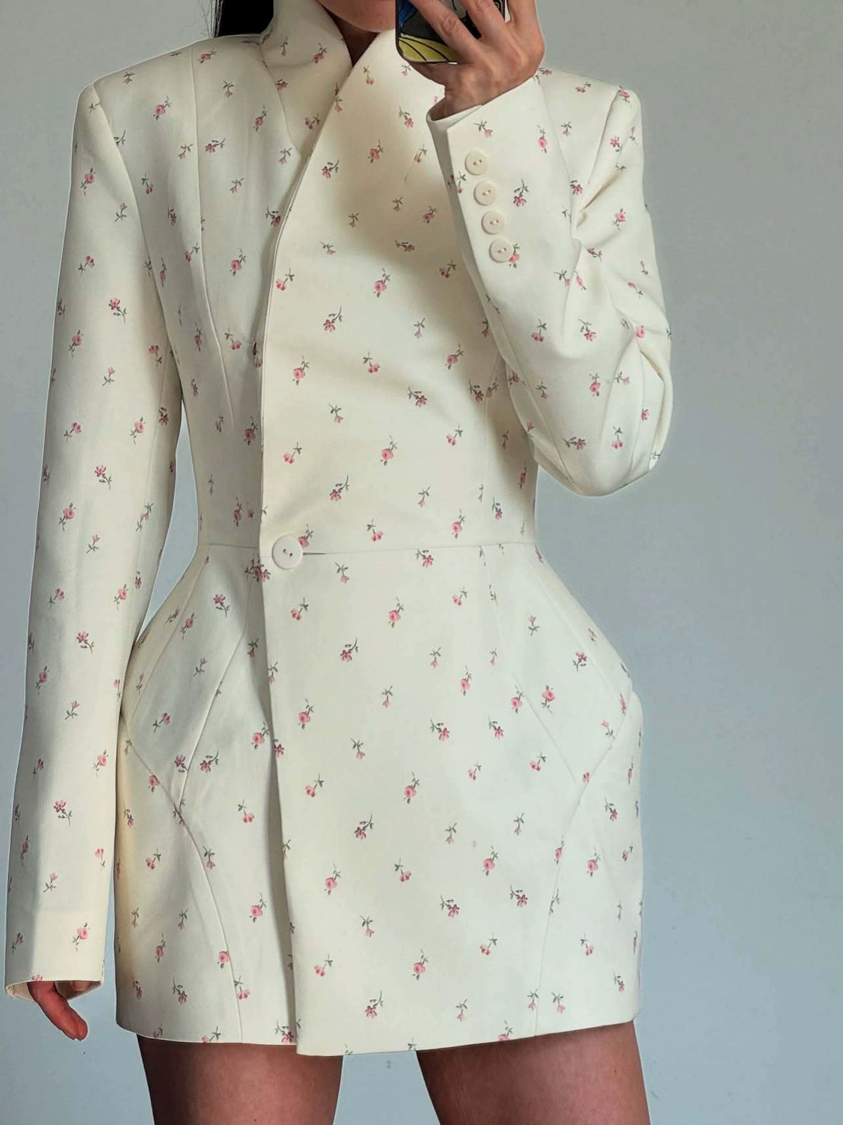 In-Stock European and American Cross-Border Trade Sweet Style Stand Collar Slim Long-Sleeve Blazer with a High-End Chanel-Inspired Feel, Fall 2026