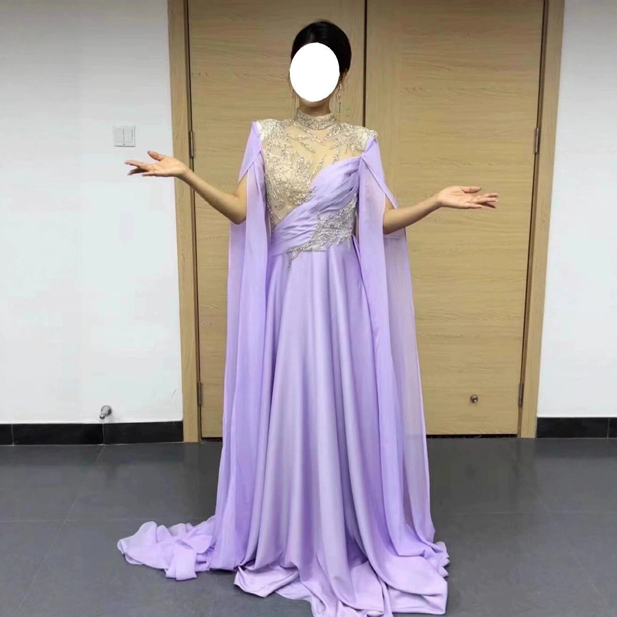 Traditional Chinese Guzheng Performance Dress for Host, Exquisite Ethnic Vocal Solo Performance Costume for Female