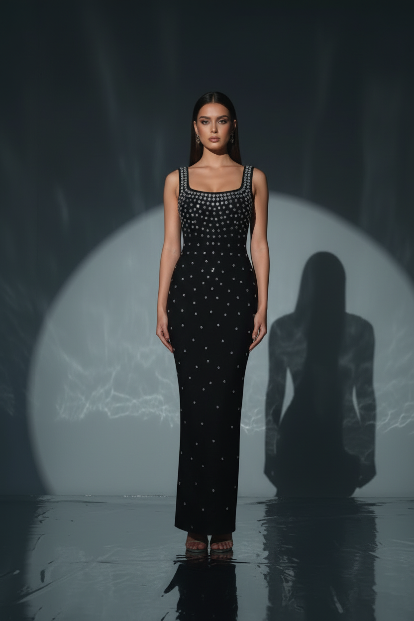 Crystal Dress - Midnight Black Solo
