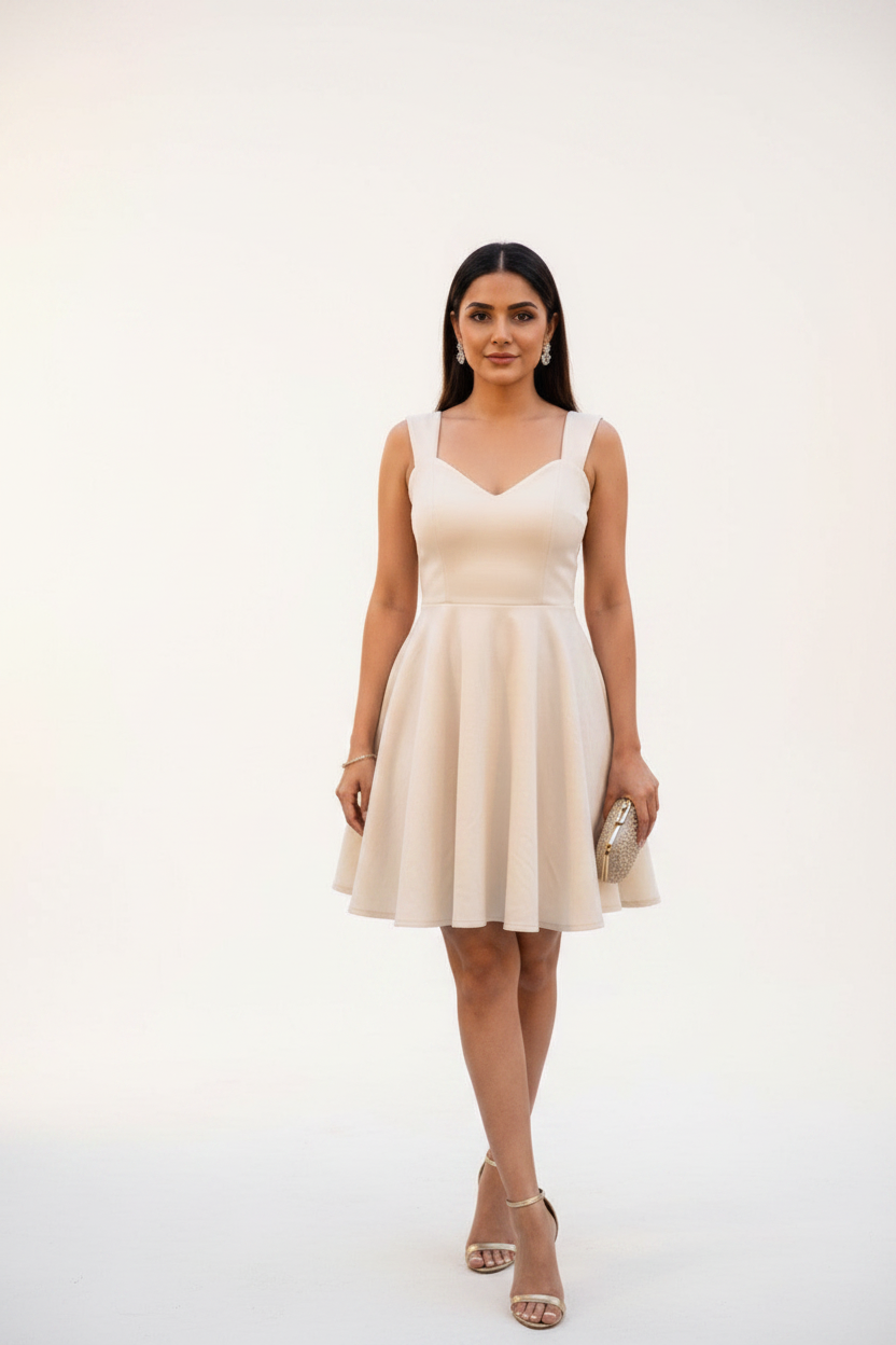 Moonlit Bow Luxe Party Dress