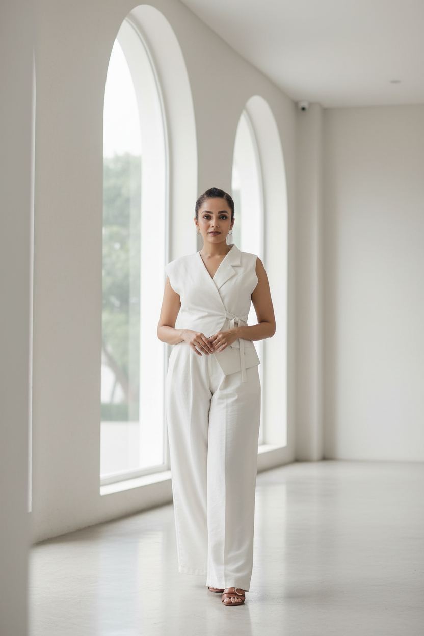 Dimorra Club – White Elegant Co-ord Set