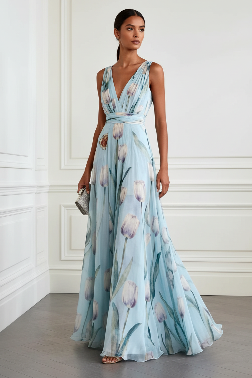 Isolde Luxury Fashion Outfit on Model
