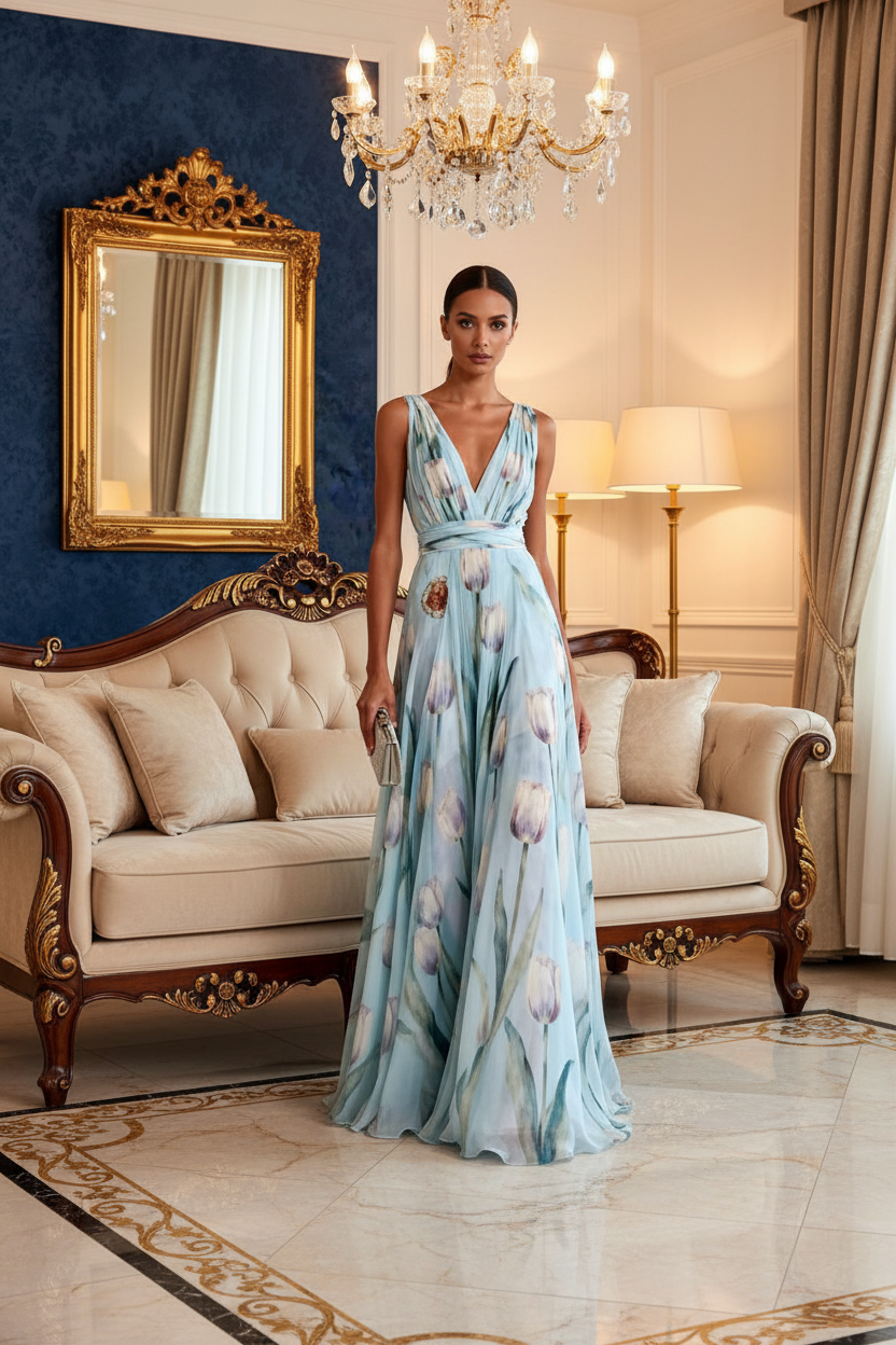 Isolde Luxury Fashion Outfit – Warm Interior