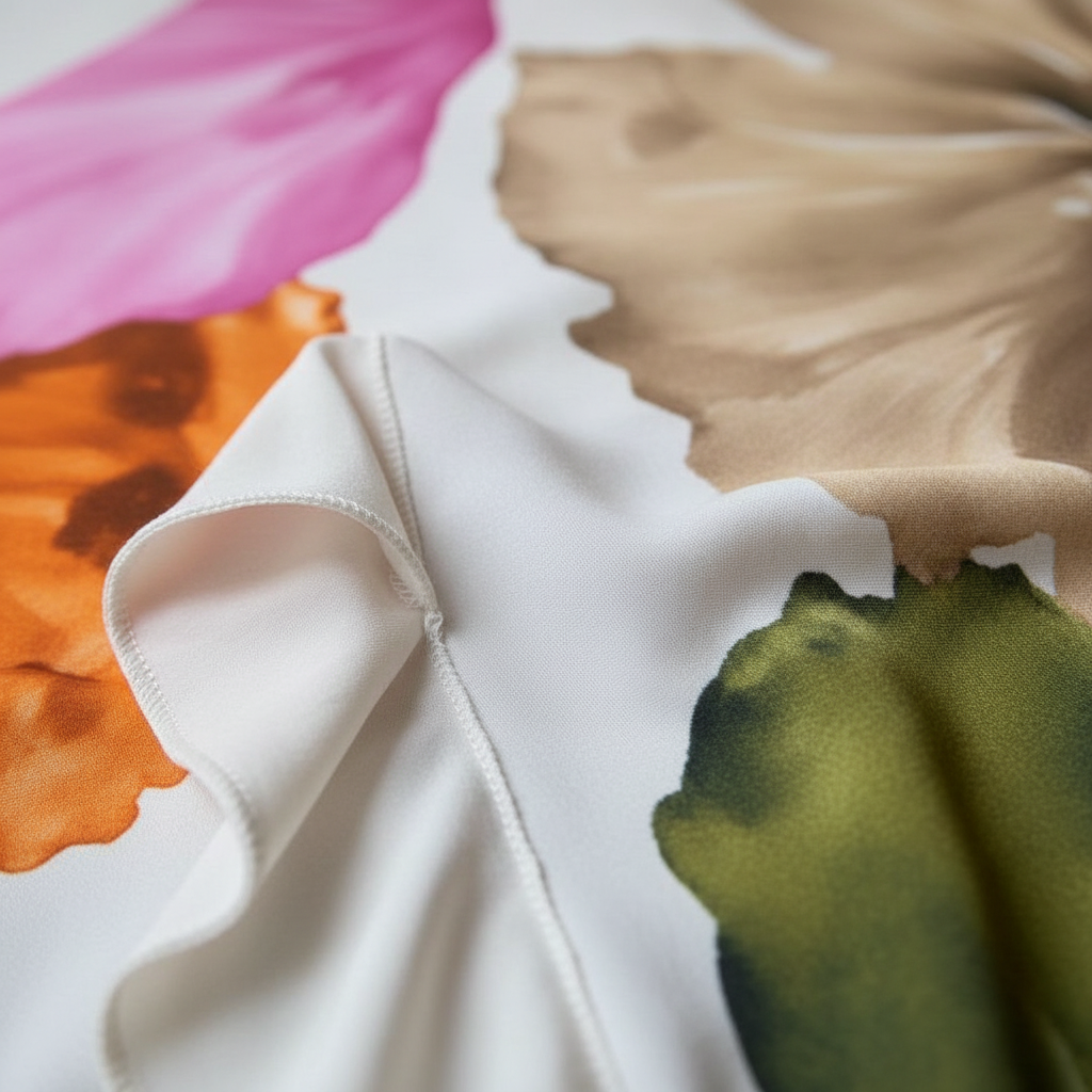Roselle Satin Dress – Fabric Detail