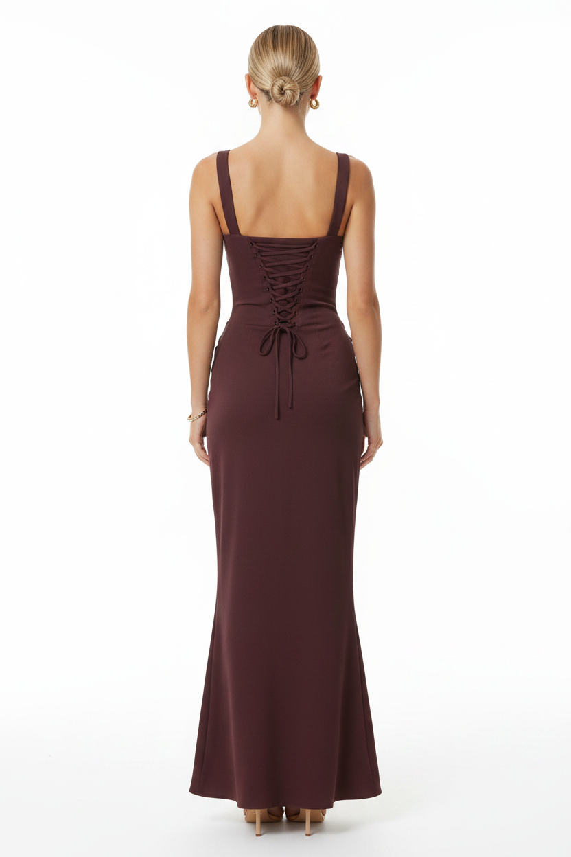 Solene Luxury Dress – Back View
