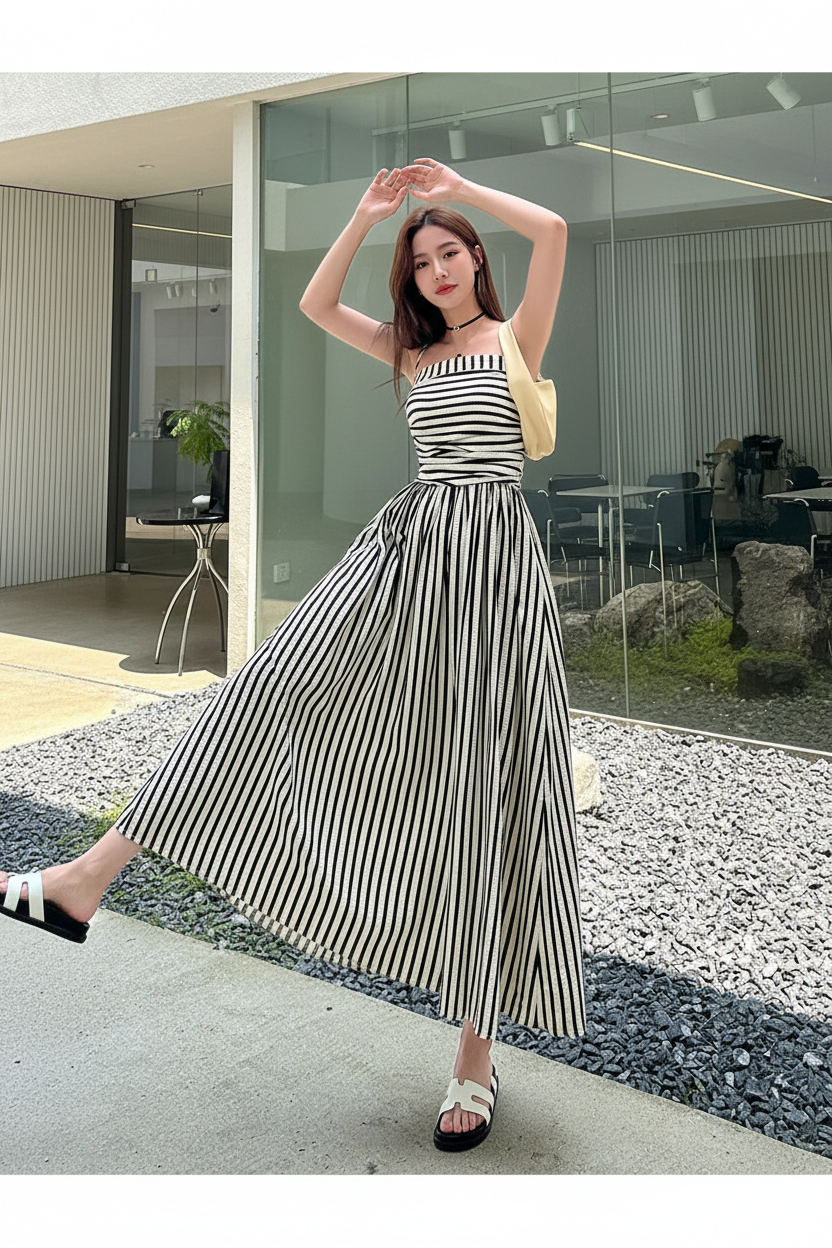 Verona Korean Dress – Editorial Model
