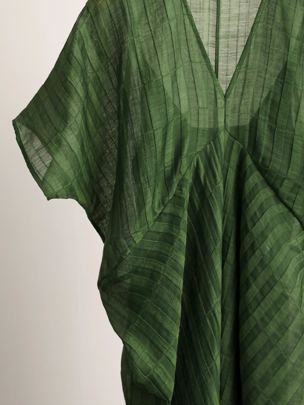 Ready Stock Pianran Entry_Tencel Linen Blended Stereo Pit Texture Cocoon Design Dress 2024 Skirt