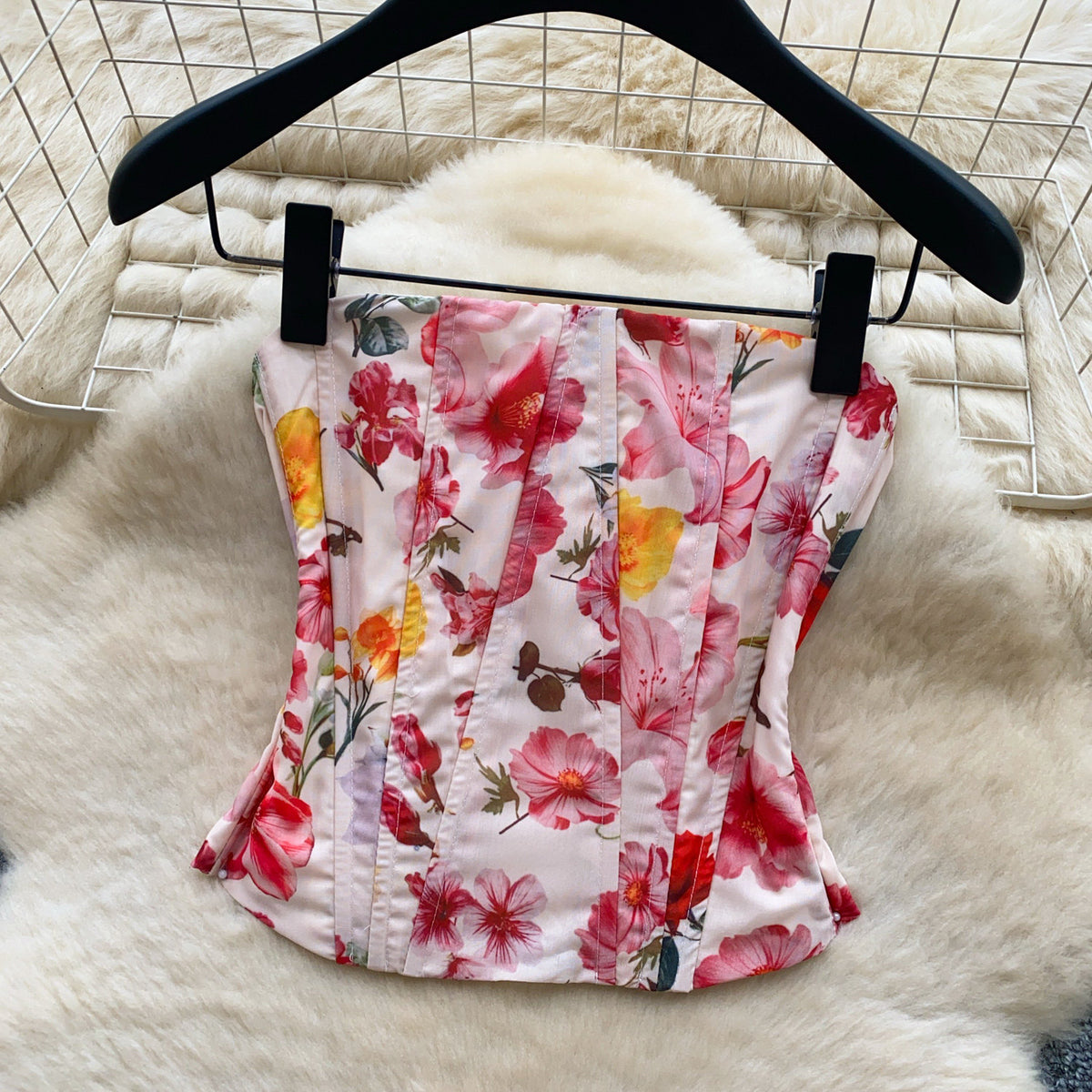 French-Style Tube Top, Energetic and Sweet Top and Skirt Set for Women, Summer Slim-Fit Hot Girl Style Two-Piece Set