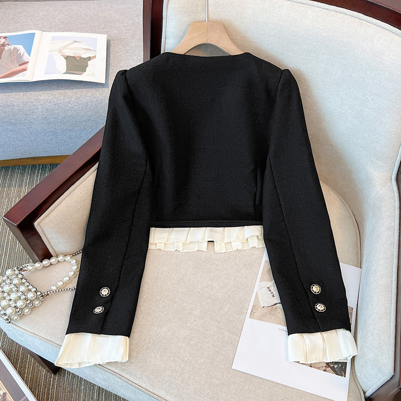 Spring and Autumn New plus size women's clothing Chanel style suit French socialite coat skirt two-piece set for women