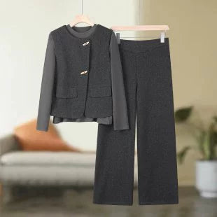 Paparazzi Closet Spring Three-Piece Vest Coat and Jacket Set for Women