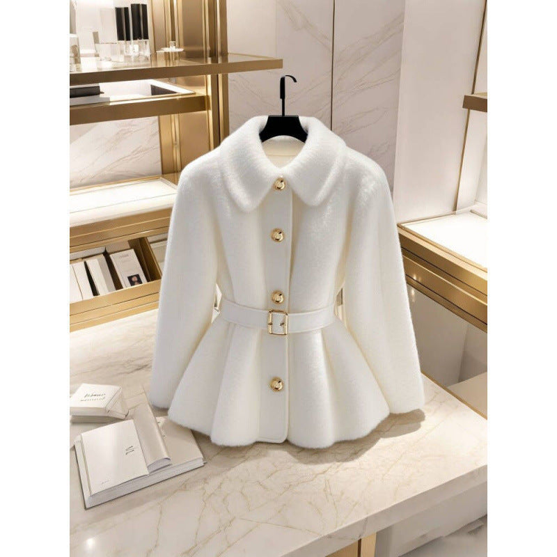 Autumn and Winter Chanel-Style High-End Elegant Outfit, Goddess-Like Slim-Fit Versatile Jacket, Exquisite and Fashionable Half-Skirt