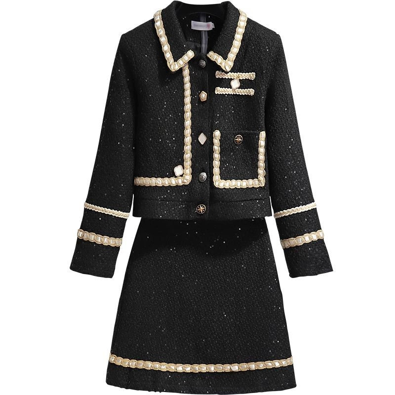 Chanel-Style Outfit 2026 New Trendy Petite Elegant Socialite Youthful High-End Autumn Two-Piece Set