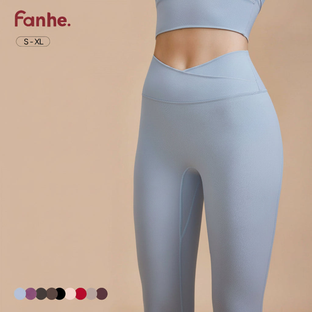 No-Underwear Needed 7A Antibacterial Shallow V Yoga Pants Summer Peach Shaping Slimming Naked-Feel Sports Pants Running Yoga Wear for Women