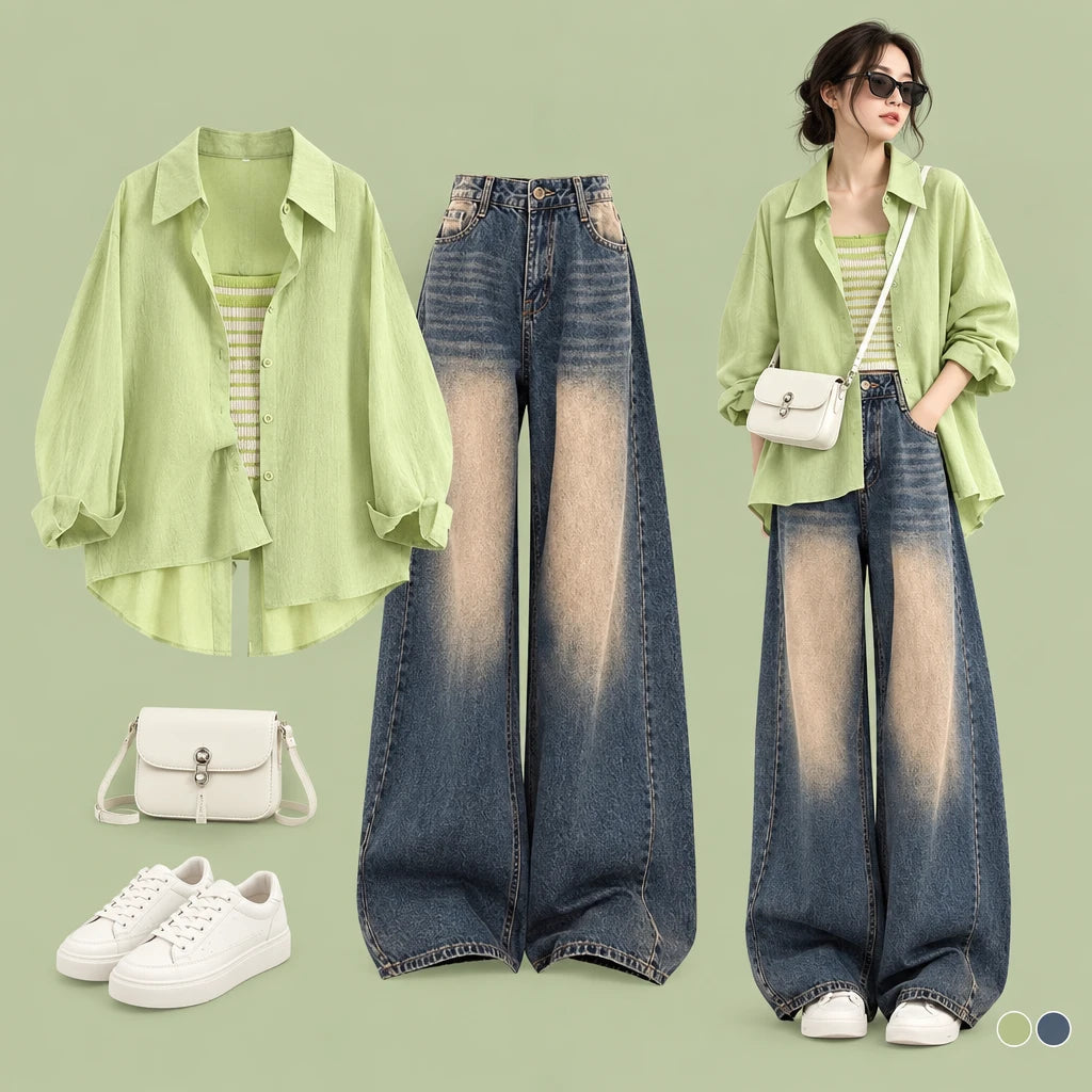Autumn Korean Suit Two-Piece Set