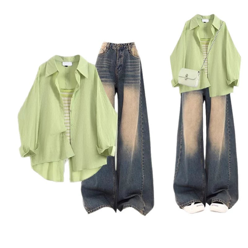 Autumn Korean Suit Two-Piece Set
