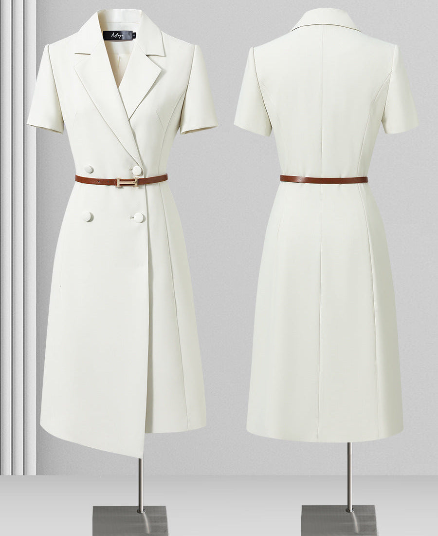 Autumn Professional Dress for Women, High-End Suit Skirt, Host Elegant Formal Dress, Medical Beauty Front Desk Work Clothes, Spring and Autum