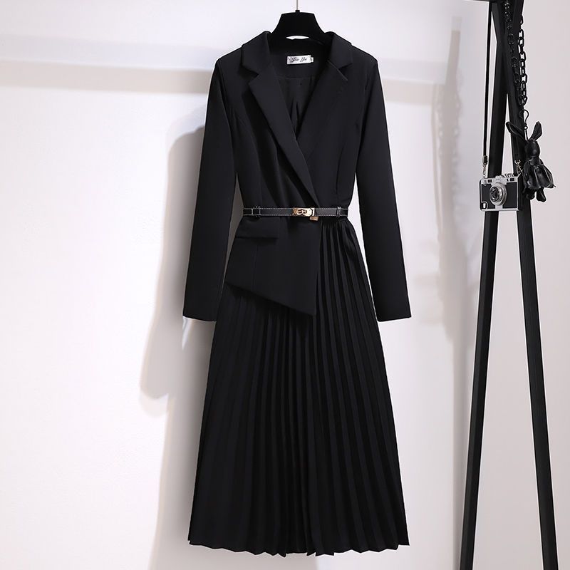 French-Style Suit Dress for Women, 2026 Autumn New Model, High-End, Elegant, Slimming, Gentle Style, Long-Sleeve Dress
