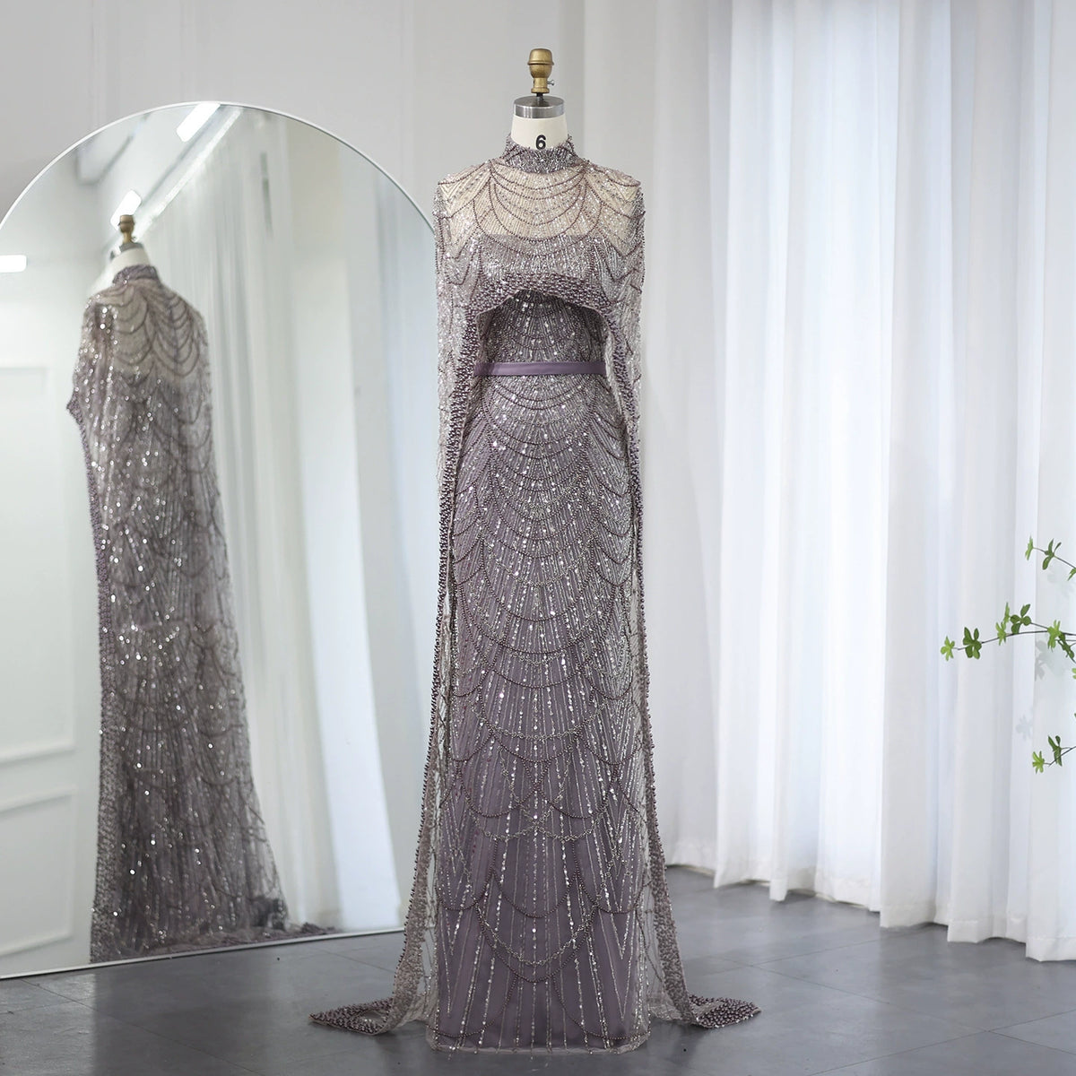2026 Popular Foreign Trade Item: Pearl Embellished Slim-Fit Long Dress, Mermaid Evening Gown, Elegant Evening Dress for Women
