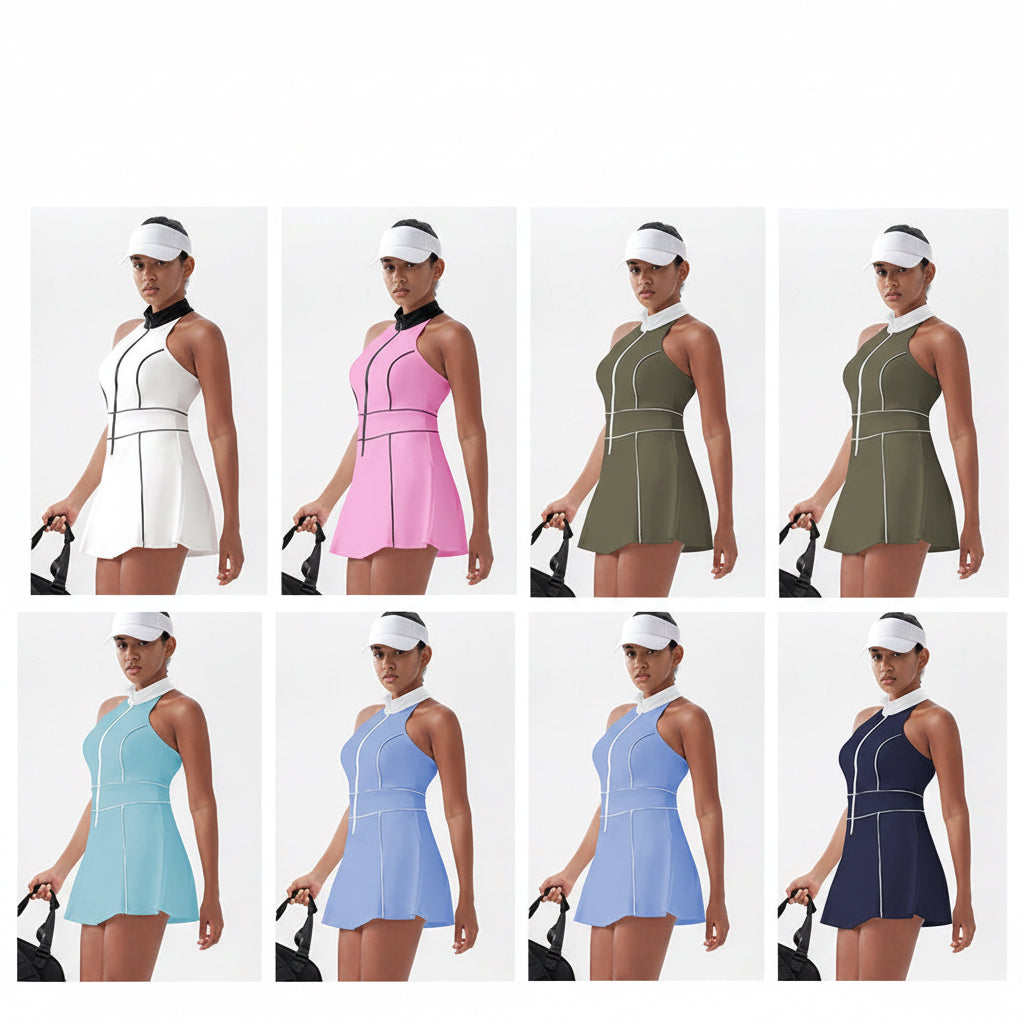 New Summer Pickleball Sports Fitness Short Skirt Pants for Women, Tight-Fitting Anti-Exposure Casual Short Skirt, Tennis Skirt, Yoga Wear