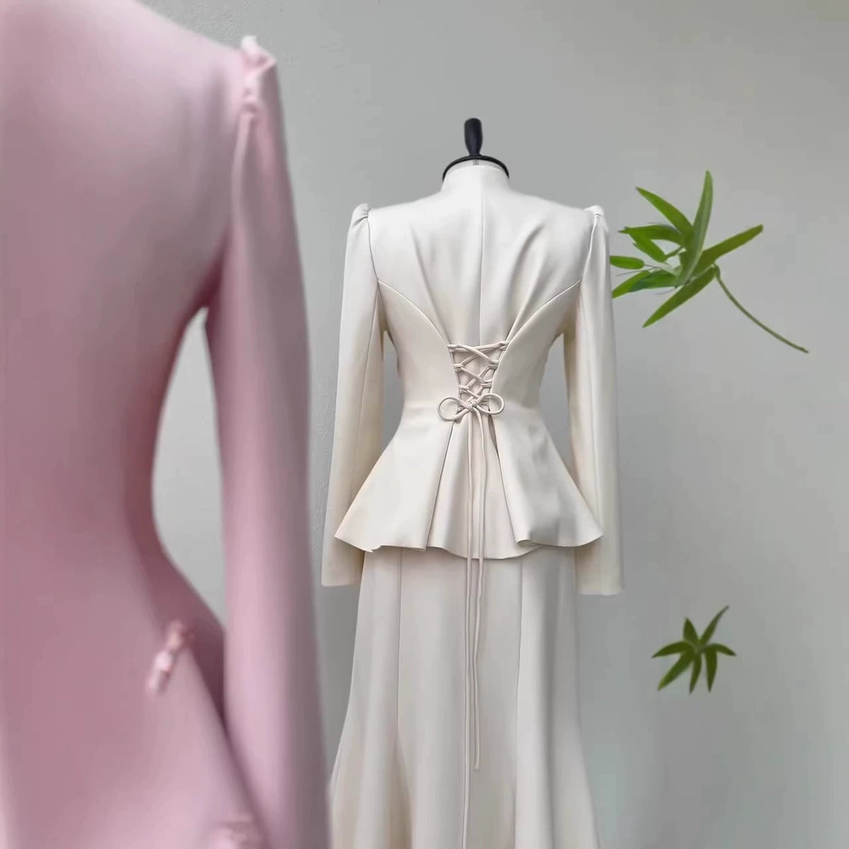 2026 New Foreign Trade European and American Amazon Cross-Border Women's Clothing Spring Waist-Cinching Embroidered Elegant Temperament Bodycon Skirt Set