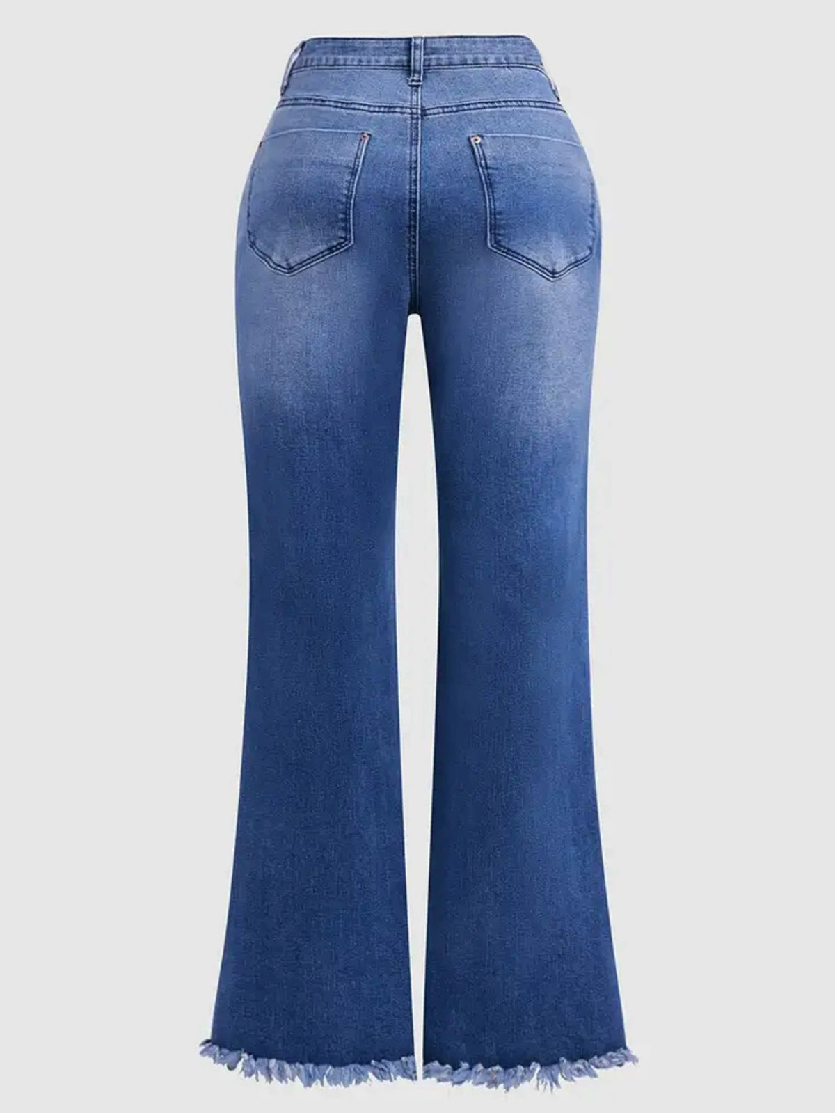 2025 Cross-Border New Product Factory Direct Sales European and American Foreign Trade Popular High-Elastic Embroidered Flared Jeans for Women 6003