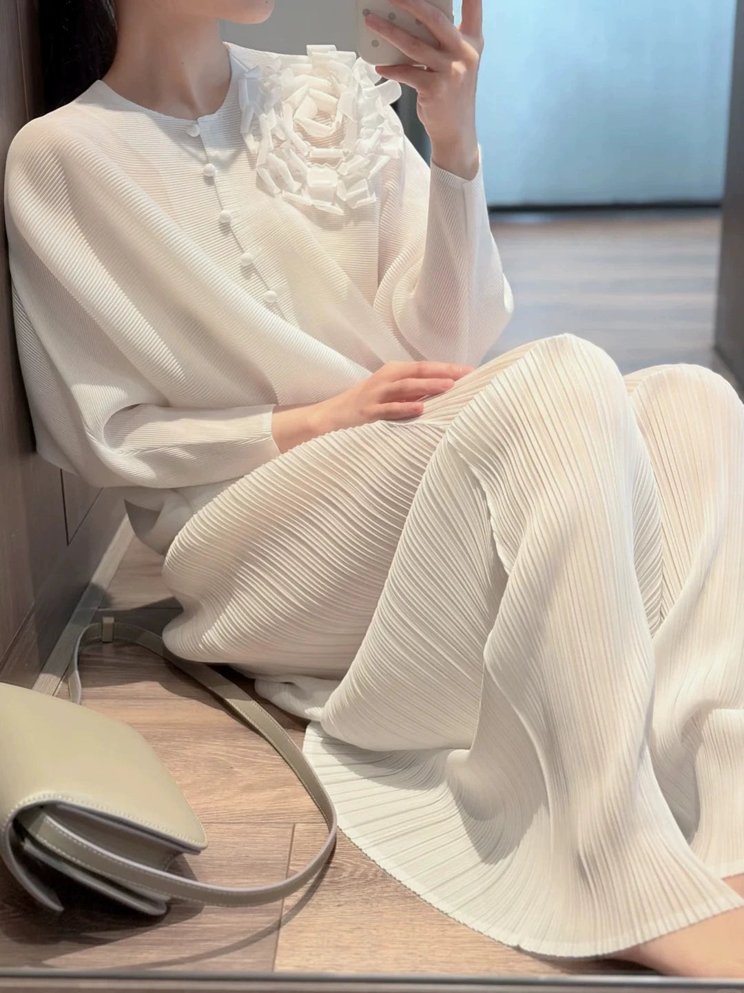 PAPARAZZI CLOSET Elegant Tweed Jacket and Wide-Leg Pants Two-Piece Set