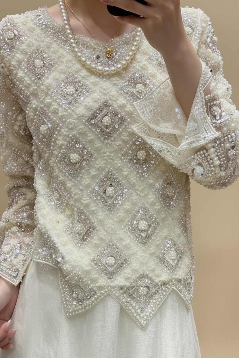 TREBUKA BEADED TOP FOR WOMEN