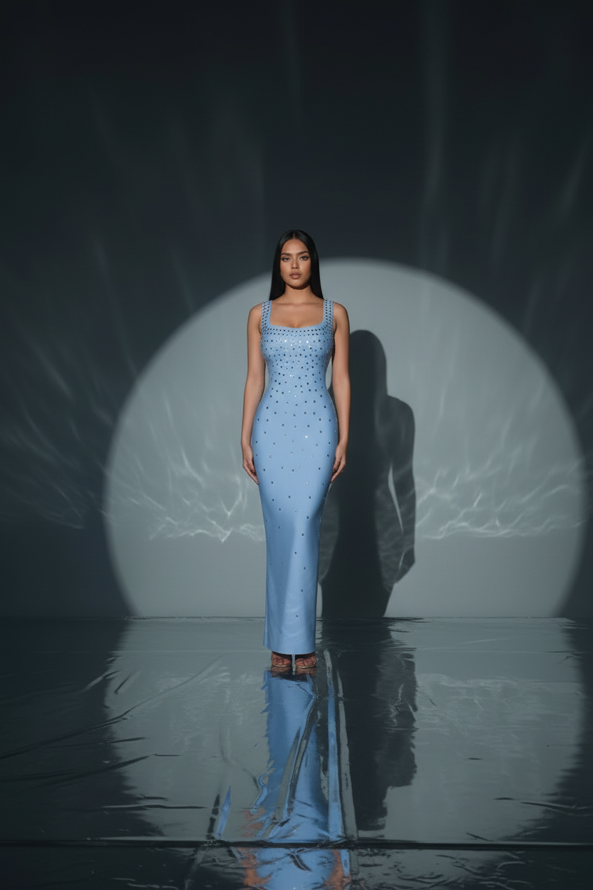 Crystal Dress - Sky Blue Solo