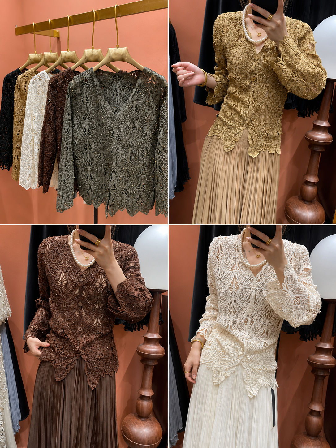 Lace Crochet Top for Women